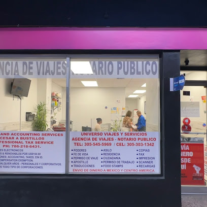 Universo, Viajes Y Servicios